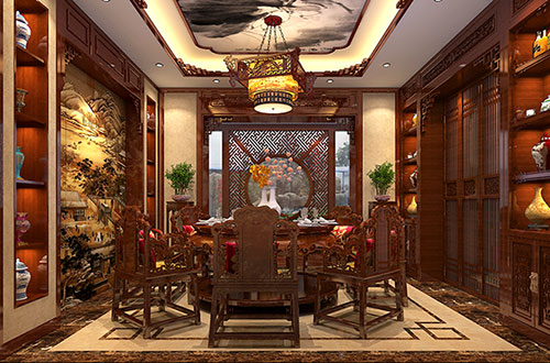 灯塔温馨雅致的古典中式家庭装修设计效果图